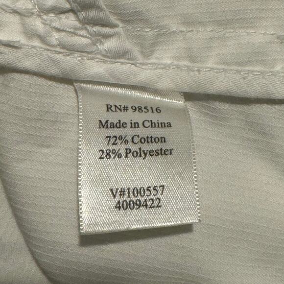 Coldwater Creek Size Medium White Lightweight Zip Up Jacket with Hood - Picture 6 of 7